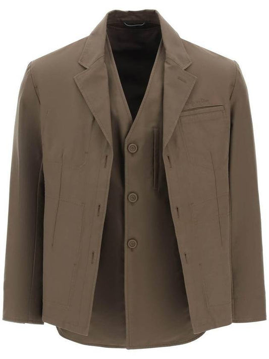 Couture Workwear Jacket Brown - DIOR - BALAAN 1