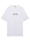 Hyper Summer Back Logo Short Sleeve T-Shirt White - MSGM - BALAAN 1