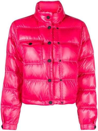 Grenoble Anras Logo Patch Down Padding Pink - MONCLER - BALAAN 1