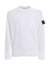 Logo Patch Pocket Knit Top White - STONE ISLAND - BALAAN 3