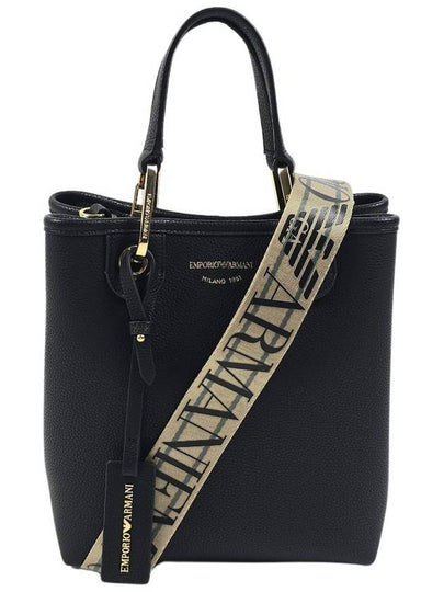 Women's Logo Tote Bag Black - EMPORIO ARMANI - BALAAN 2