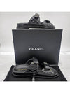 CC Logo Velcro Sandals Black - CHANEL - BALAAN 10