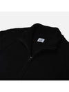 Lambswool GRS Zipped Cardigan Black - CP COMPANY - BALAAN 6