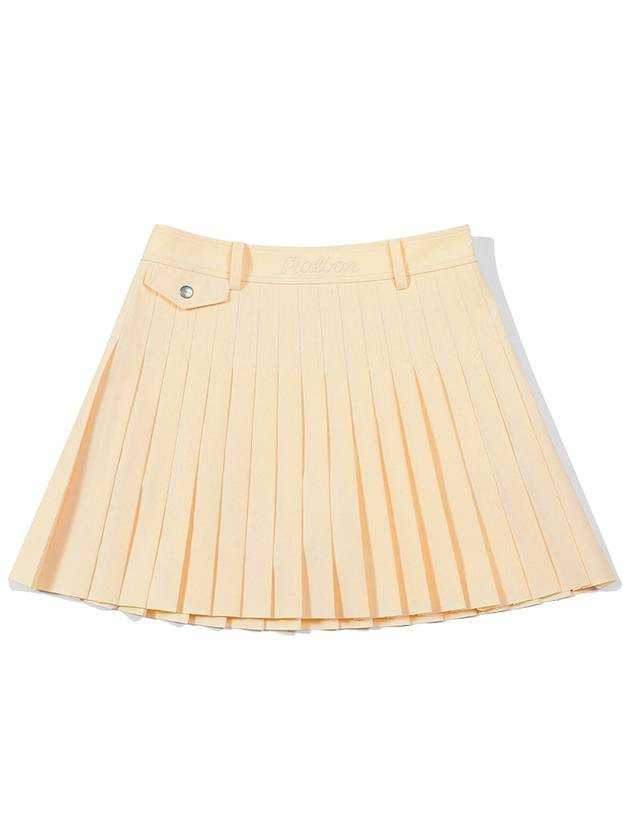 Teeing twill pleated skirt LEMON WOMAN - MALBON GOLF - BALAAN 1