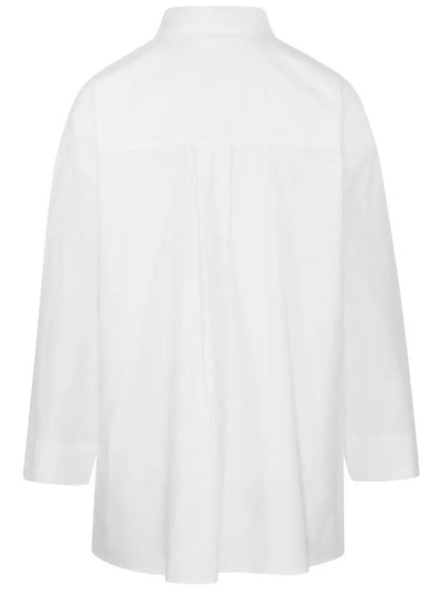 Sylvie Cotton Shirt Long Sleeve White - MAX MARA - BALAAN 4