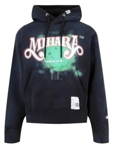 J10HD512 Black Graphic Print Hoodie - MIHARA YASUHIRO - BALAAN 1