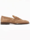 Suede Penny Loafers Beige - BRUNELLO CUCINELLI - BALAAN 3