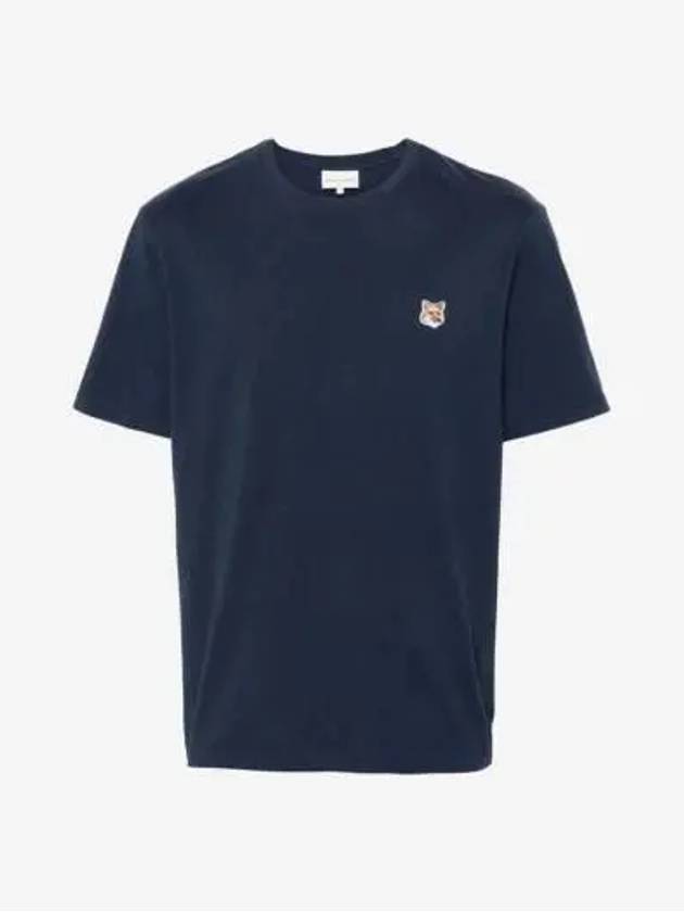 Fox Head Patch Classic Short Sleeve T-Shirt Ink Blue - MAISON KITSUNE - BALAAN 2