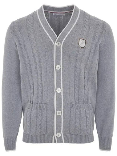 Button Cardigan Grey - BRUNELLO CUCINELLI - BALAAN 1