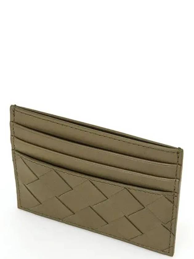 Intrecciato Leather Card Wallet Mud - BOTTEGA VENETA - BALAAN 5