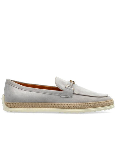 Tod’s Suede Shoes Type Loafers, Women's, Grey - TOD'S - BALAAN 1