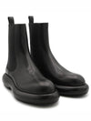 Round Toe Calf Leather Chelsea Boots Black - JIL SANDER - BALAAN 3