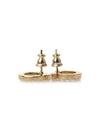 Gancini Pearl Earrings Gold - SALVATORE FERRAGAMO - BALAAN 4