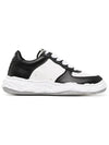 Wayne OG Sole Leather Low Top Sneakers Black White - MAISON MIHARA YASUHIRO - BALAAN 3
