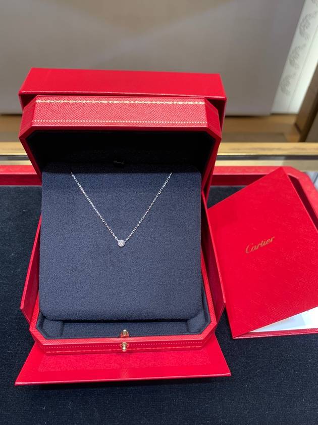 D Amour Necklace XS White Gold Silver - CARTIER - BALAAN 2