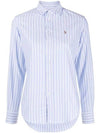 Pony Classic Fit Long Sleeve Shirt Blue - POLO RALPH LAUREN - BALAAN 1