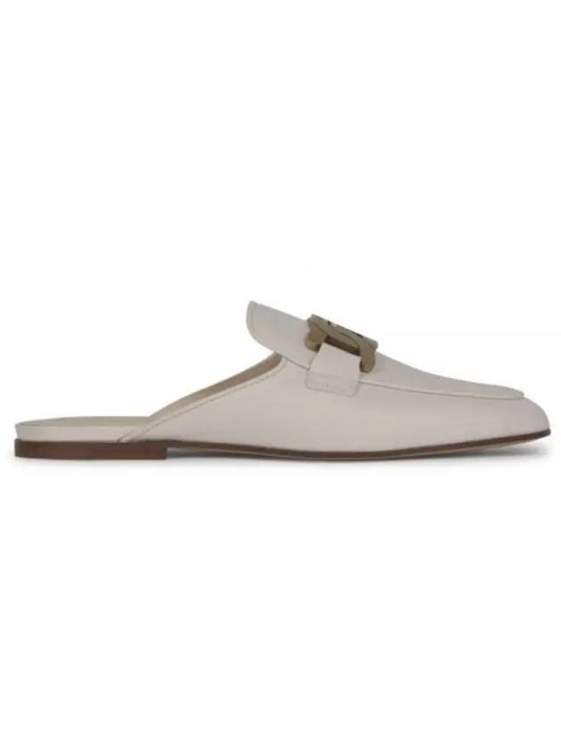 Metal Chain Leather Mule White - TOD'S - BALAAN 2