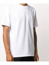 Men's Back Stitch Round Neck Short Sleeve T-Shirt White - MAISON MARGIELA - BALAAN 5