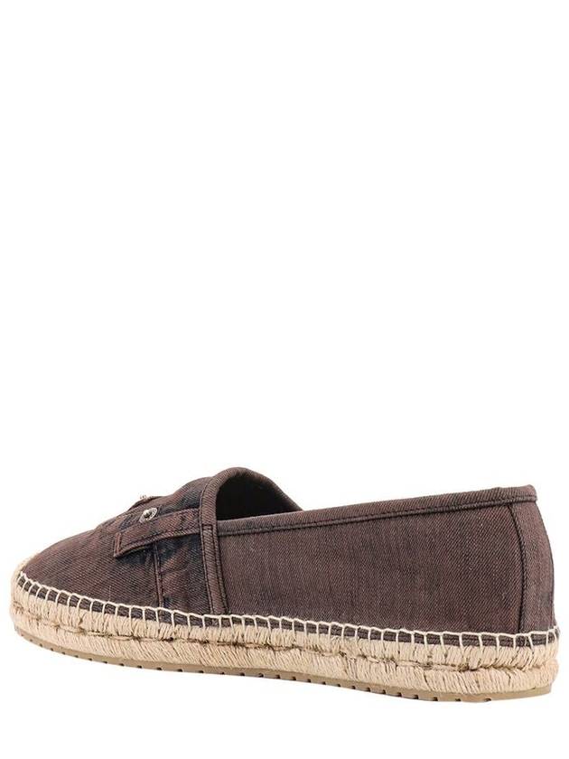 logo patch denim espadrilles brown - DOLCE&GABBANA - BALAAN 6