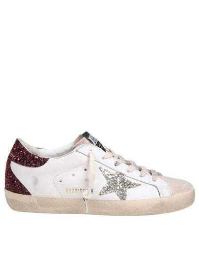 Superstar Glitter Tab Low Top Sneakers White - GOLDEN GOOSE - BALAAN 2