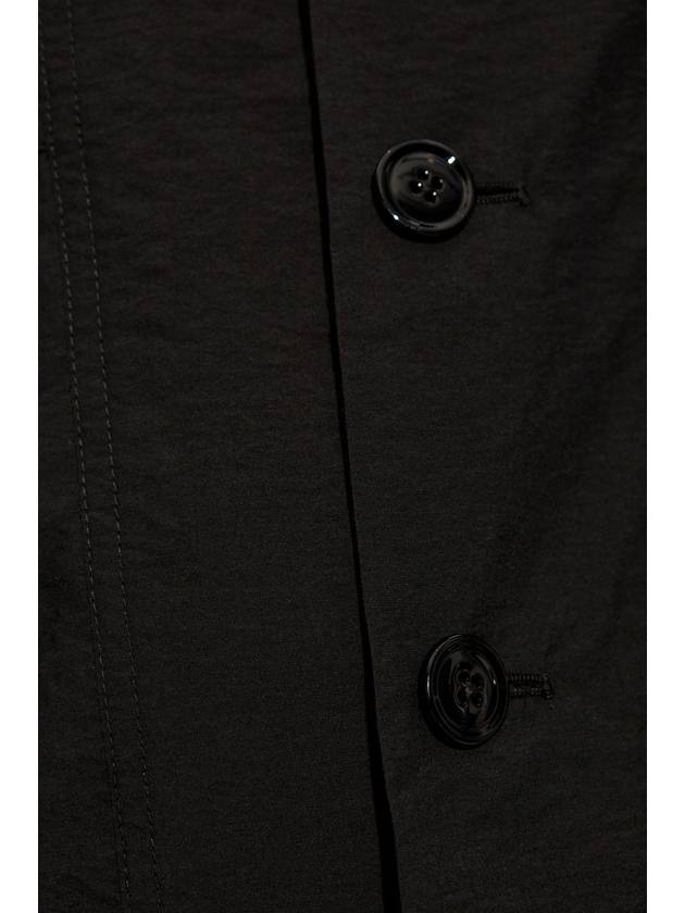 Cotton Crinkled Finish Jacket Black - LEMAIRE - BALAAN 6