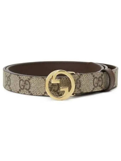 Blondie Thin Leather Belt Beige - GUCCI - BALAAN 2