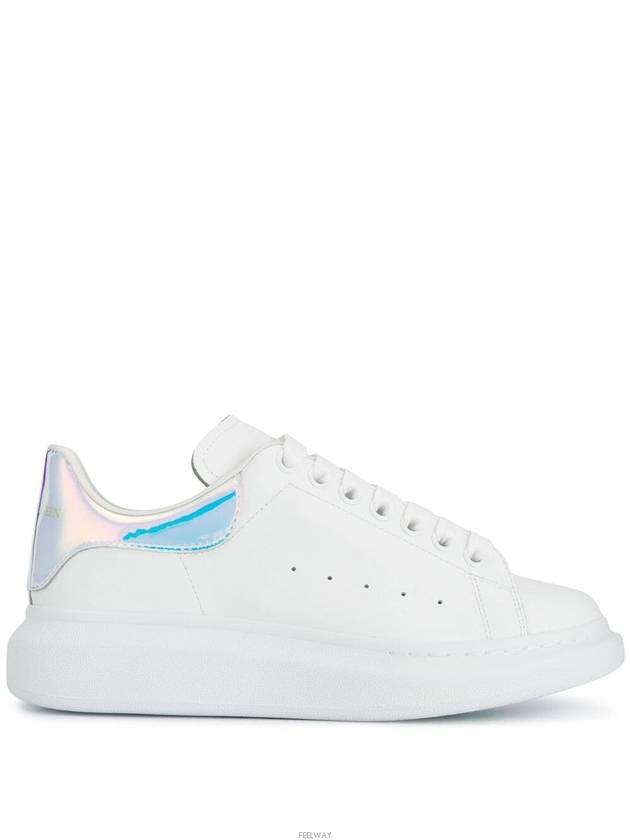 Oversized Smooth Calf Leather Sneakers White Shock Pink - ALEXANDER MCQUEEN - BALAAN 2