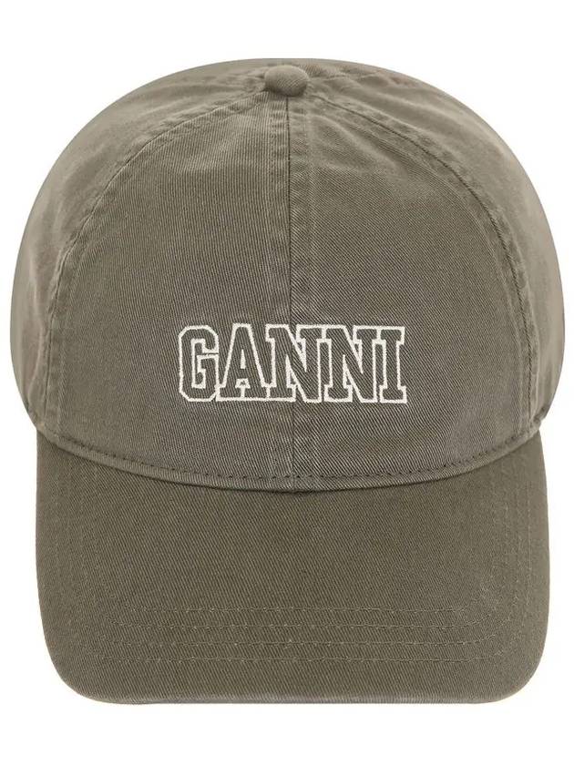 Logo Ball Cap Grey - GANNI - BALAAN 2