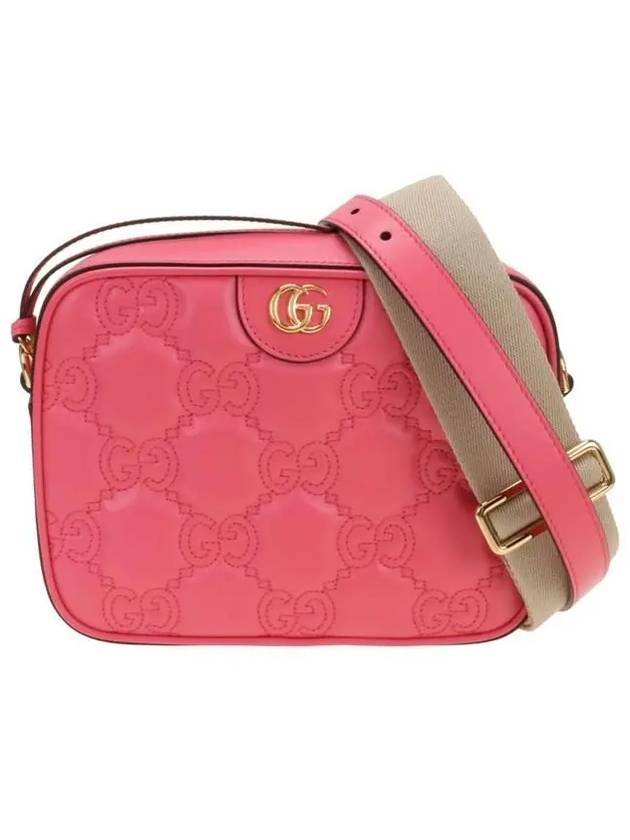 Women's GG Matelasse Leather Small Shoulder Bag Pink - GUCCI - BALAAN 1