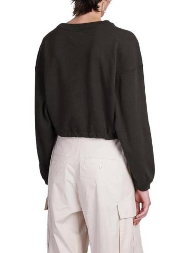 Margo Logo Crop Sweatshirt Faded Black - ISABEL MARANT - BALAAN 4