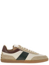 Tricolor Embossed Logo Low-Top Sneakers Brown Beige - TOD'S - BALAAN 2