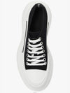 Tread Slick Low Top Sneakers Black White - ALEXANDER MCQUEEN - BALAAN 4