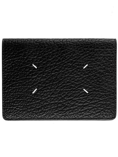 4 Stitch Passport Wallet Black - MAISON MARGIELA - BALAAN 1