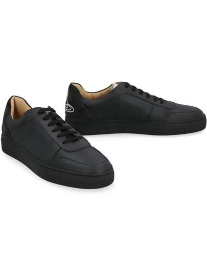 Classic ORB Logo Low Top Sneakers Black - VIVIENNE WESTWOOD - BALAAN 2