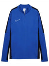 Dri Fit Academy 1 4 Zip Up Long Sleeve T-Shirt Royal Blue - NIKE - BALAAN 2