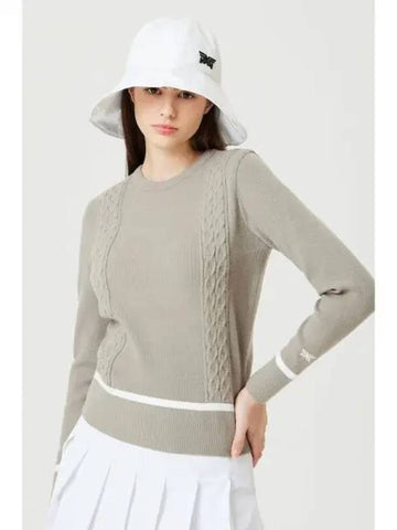 Women s Cable Mix Sweater PIFPW411005 Domestic Product GQ4V24090682465 - PXG - BALAAN 1