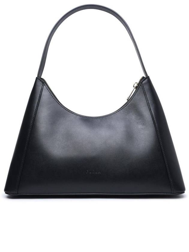 Diamante Leather Shoulder Bag Black - FURLA - BALAAN 4