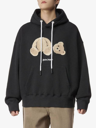 Broken Bear Hoodie Black - PALM ANGELS - BALAAN 2