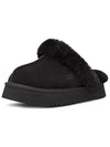 Women's Diskett Fleece Platform Slippers Black - UGG - BALAAN 6