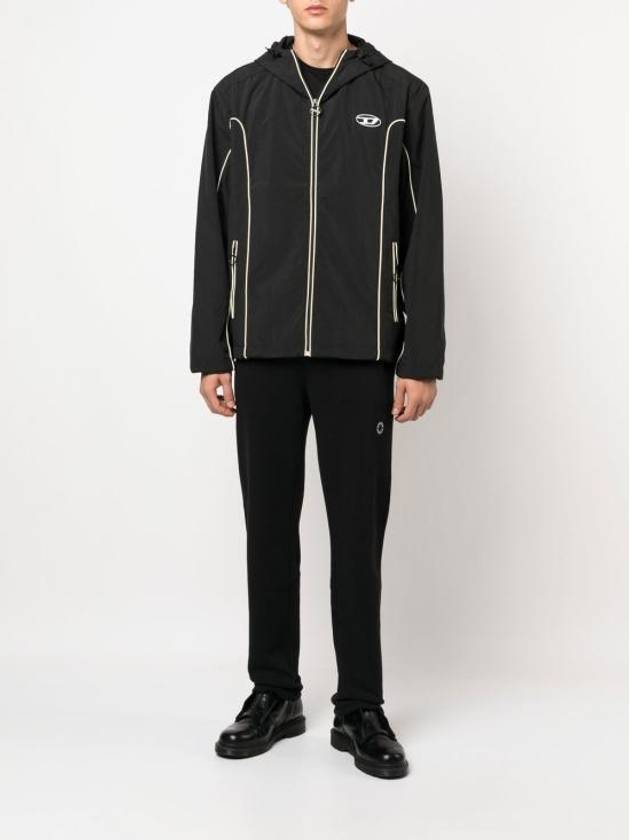 J Hives Contrast Piping Windbreaker Black - DIESEL - BALAAN 3