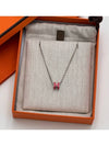 Mini Pop H Pendant Necklace Rose Tropic - HERMES - BALAAN 3