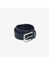 Intrecciato Leather Belt Navy - BOTTEGA VENETA - BALAAN 2