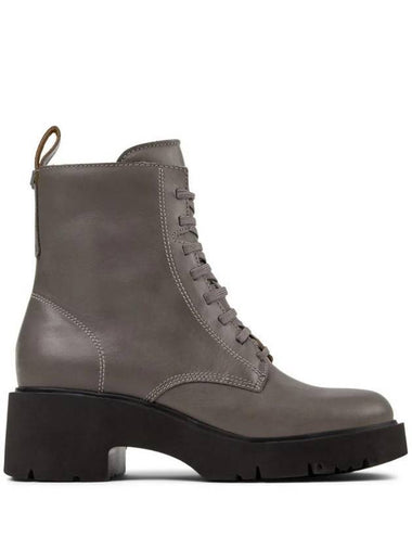 Milah Lace-Up Worker Boots Grey - CAMPER - BALAAN 1