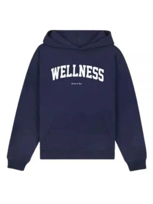 Wellness Ivy Hoodie NavyWhite HOAW2313NA - SPORTY & RICH - BALAAN 1