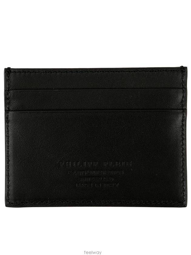 Monogram Skull Leather Card Wallet Black - PHILIPP PLEIN - BALAAN 3