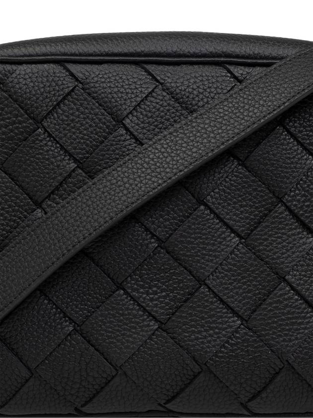 Medium Intrecciato Camera Cross Bag Black - BOTTEGA VENETA - BALAAN 7