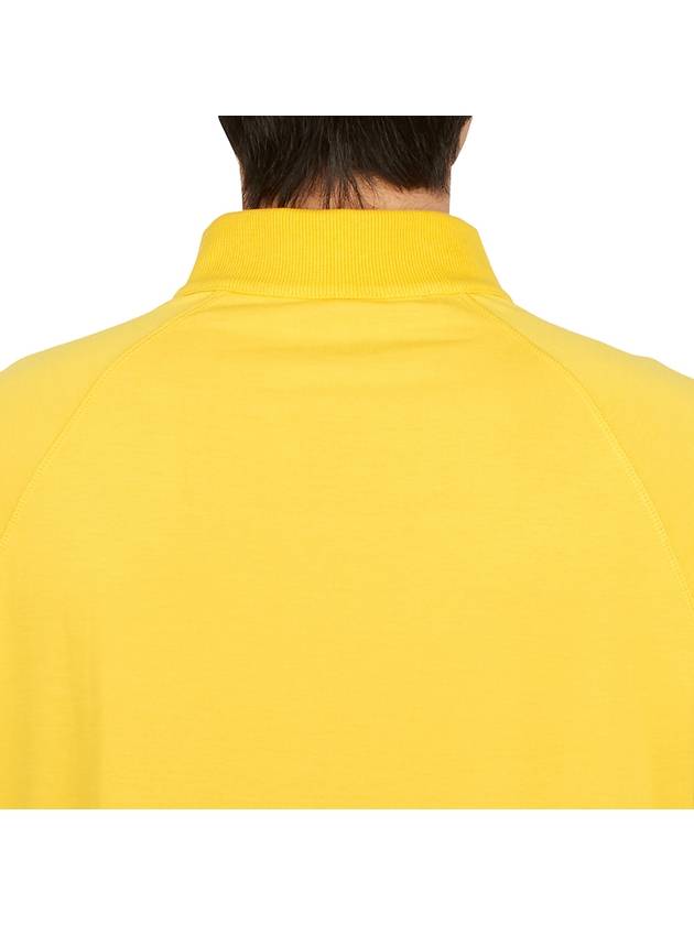 Men's Staple Quarter Zipper Long Sleeve T-Shirt Yellow - G/FORE - BALAAN 8