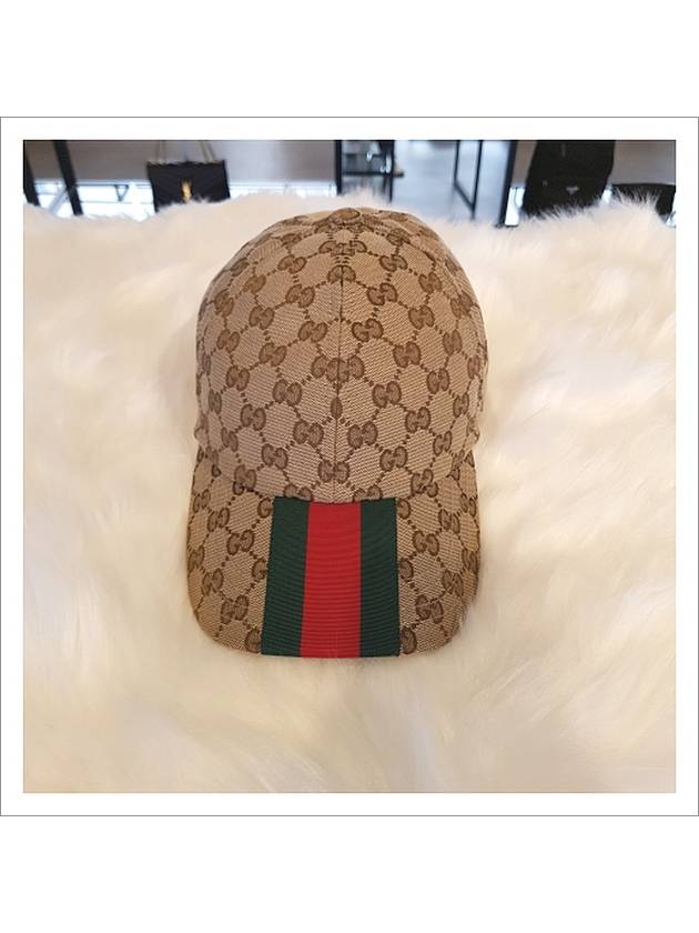 Original GG Base Ball Cap Beige Ebony - GUCCI - BALAAN 3