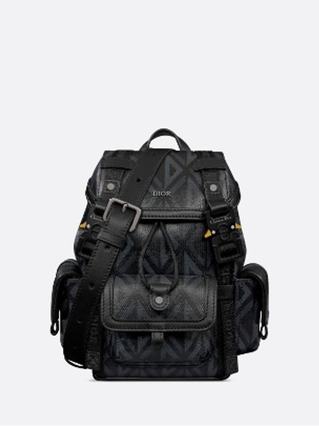 Hit The Road Canvas Leather Small Backpack Black - DIOR - BALAAN 4