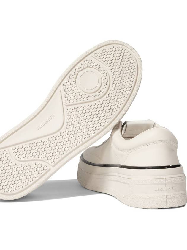 Jil Sander White Leather Sneakers - JIL SANDER - BALAAN 5